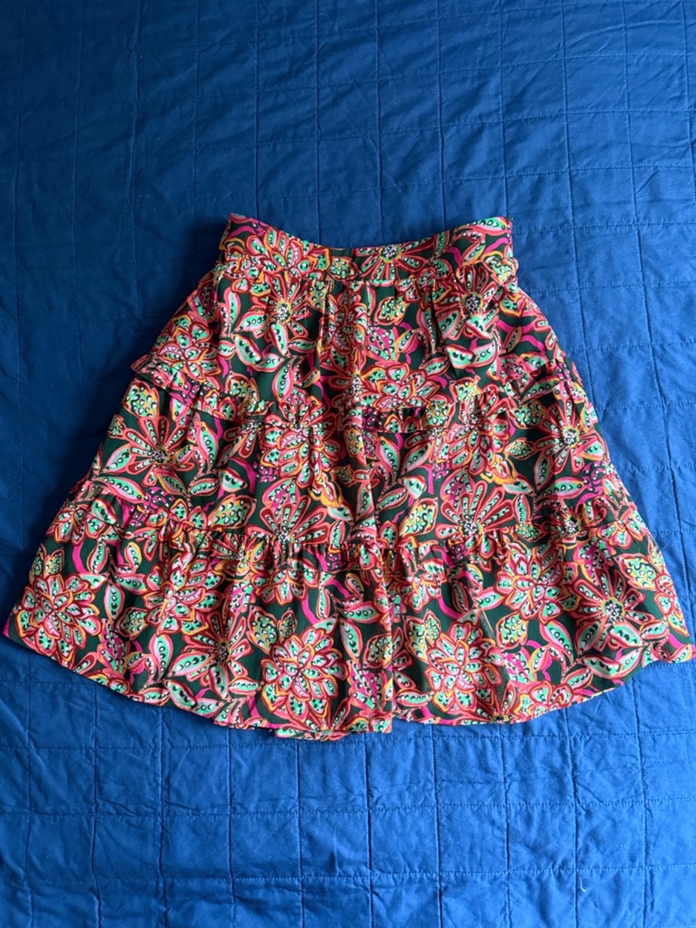 J.Crew mini skirt floral size M like new